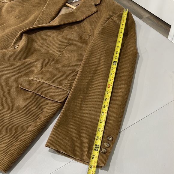 Men’s size 48L corduroy sports blazer jacket two button New England Collection - Picture 15 of 16
